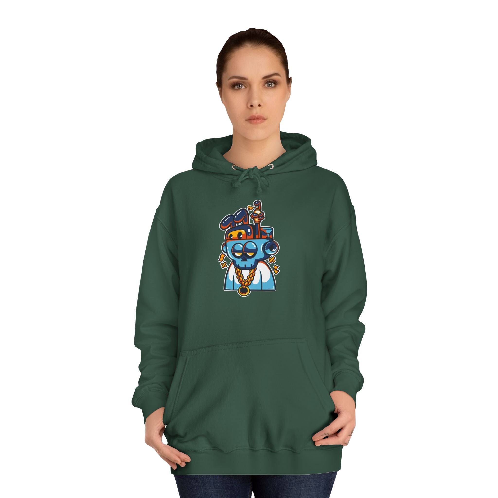 Playful Unisex College Hoodie, Fun Animal Design, Perfect for Students, Gift for New Grads, Cozy Casual Wear, College Spirit