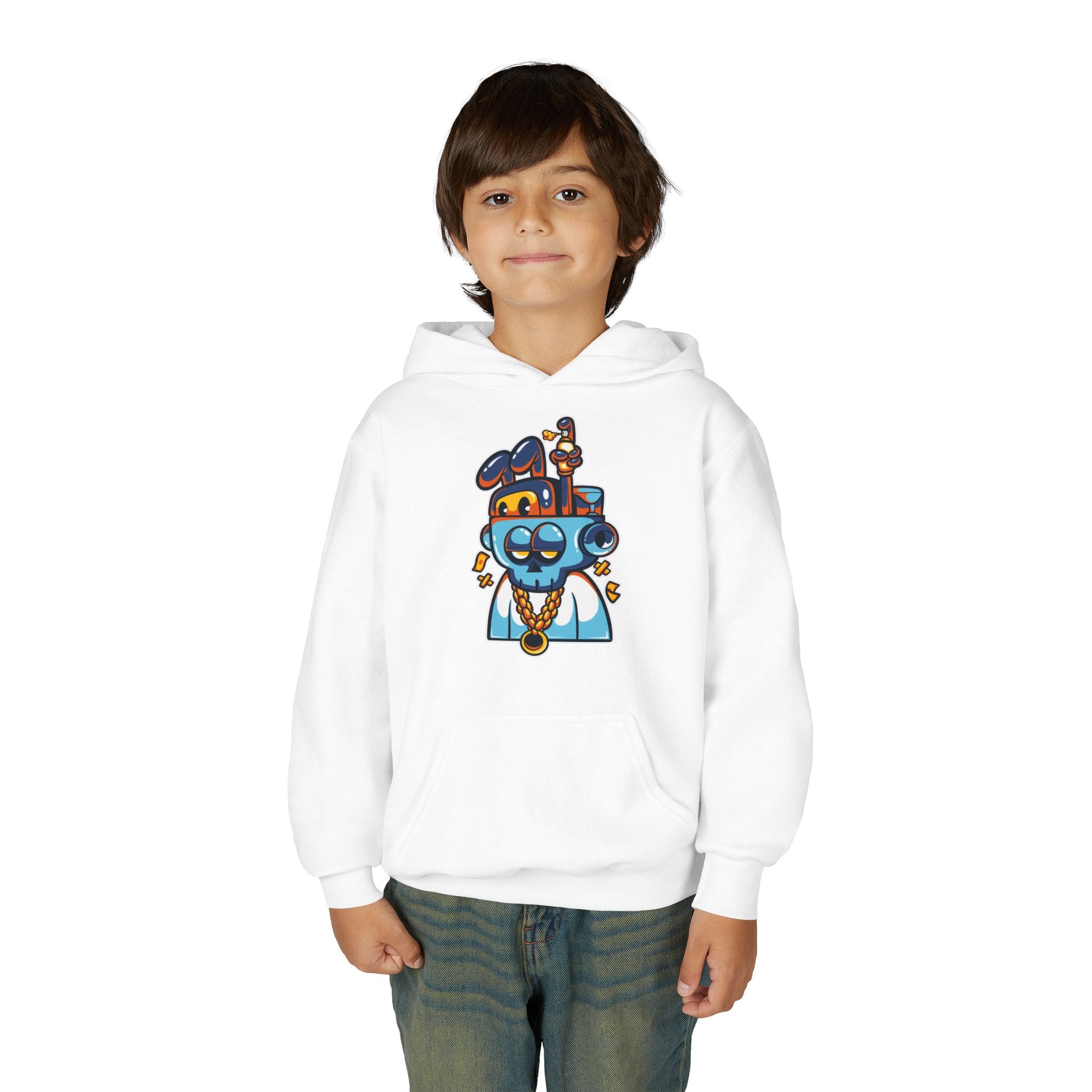 Cool Cartoon Character Hoodie, Youth Sweatshirt, Fun Gift for Kids, Graphic Hoodie for Teens, Casual Wear for Youngsters