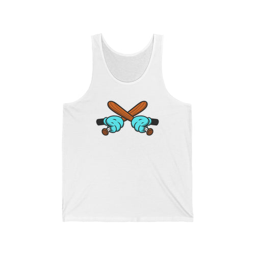 Baseball Lover's Unisex Jersey Tank, Sports Tank Top, Summer Workout Shirt, Graphic Tee for Fans, Gift for Athletes