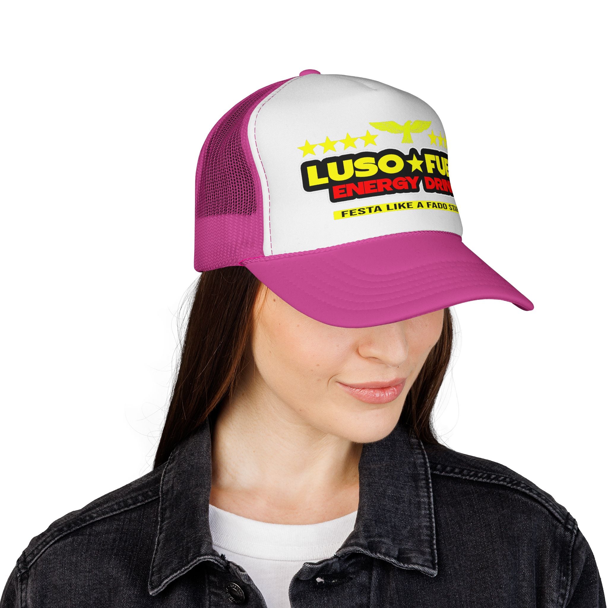 Luso Fuel Energy Party Trucker Cap, Unisex Hat, Festival Headwear, Outdoor Gear, Sports Accessories, Gift for Party Lovers