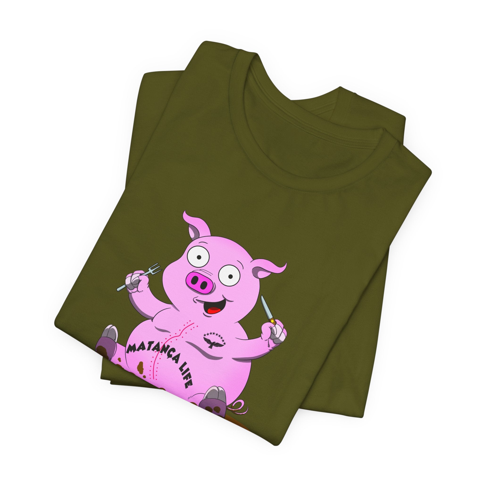 Matazana Life Cute Cartoon Pig T-Shirt