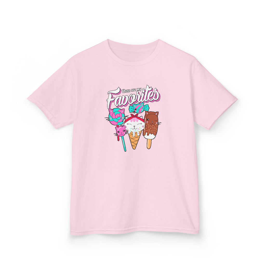 Ice Cream Favorites Kids Heavy Cotton Tee, Fun Summer T-Shirt, Cute Kids Apparel, Birthday Gift, Playdate Top