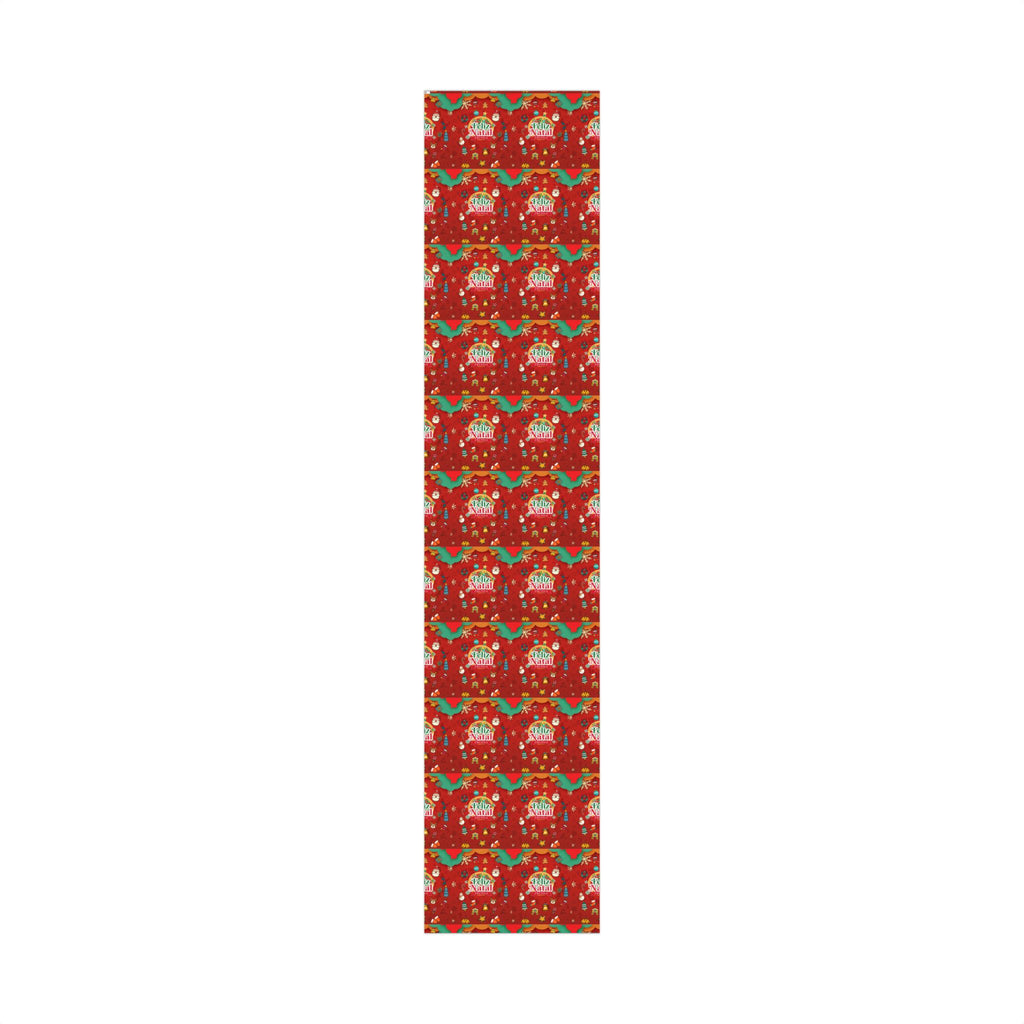 Feliz Natal Festive Gift Wrap Paper for Holidays