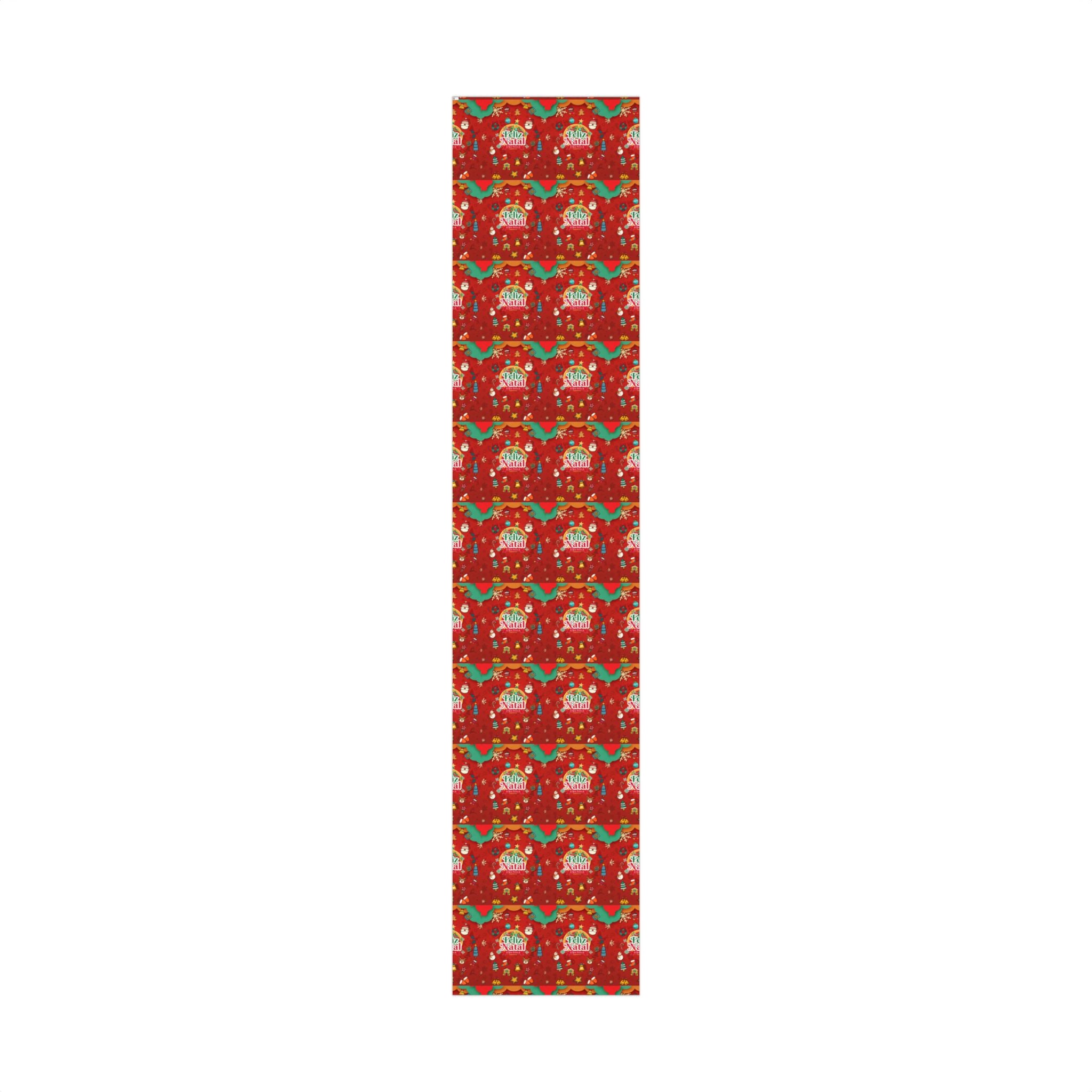 Feliz Natal Festive Gift Wrap Paper for Holidays