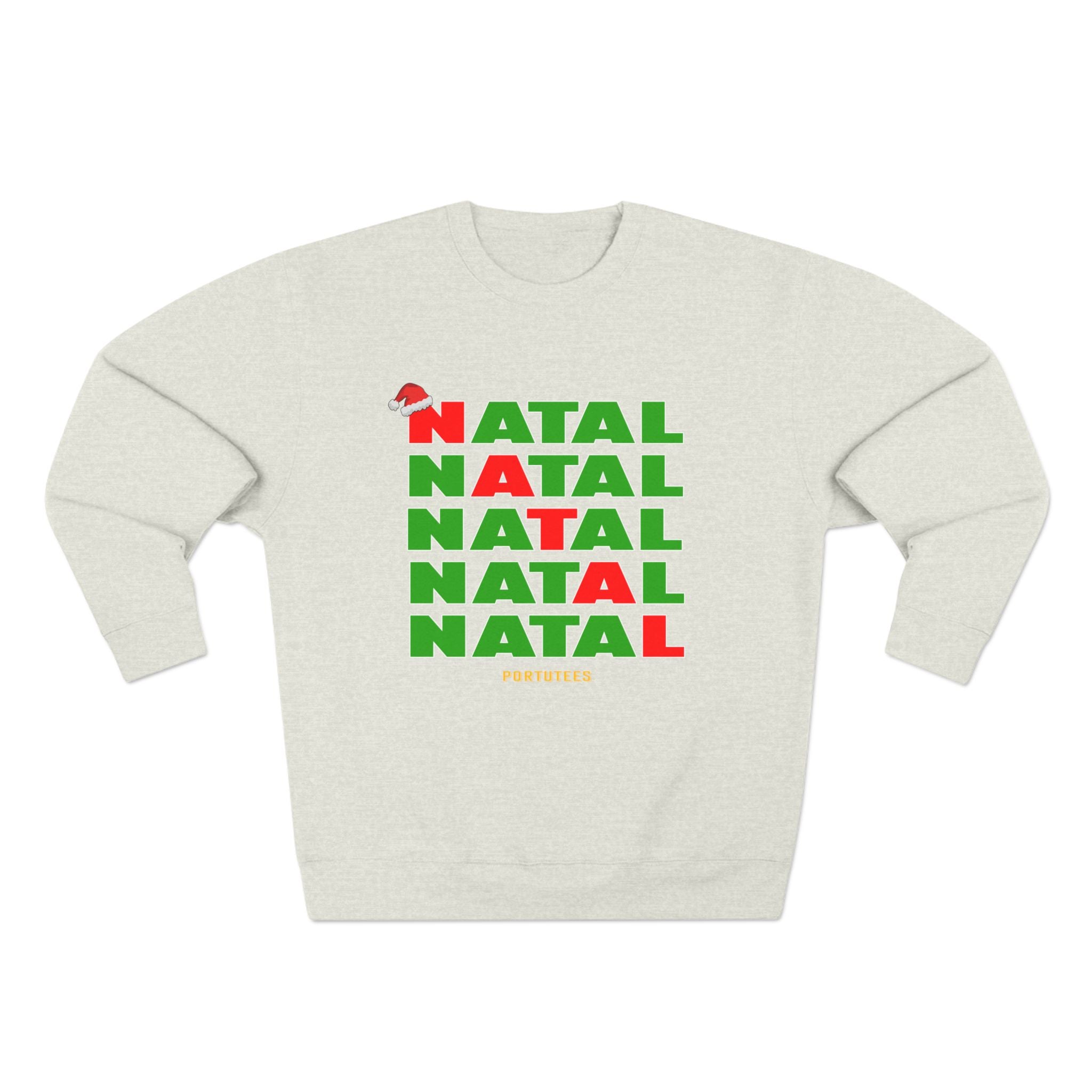 Festive Unisex Crewneck Sweatshirt - 'NATAL' Christmas Design