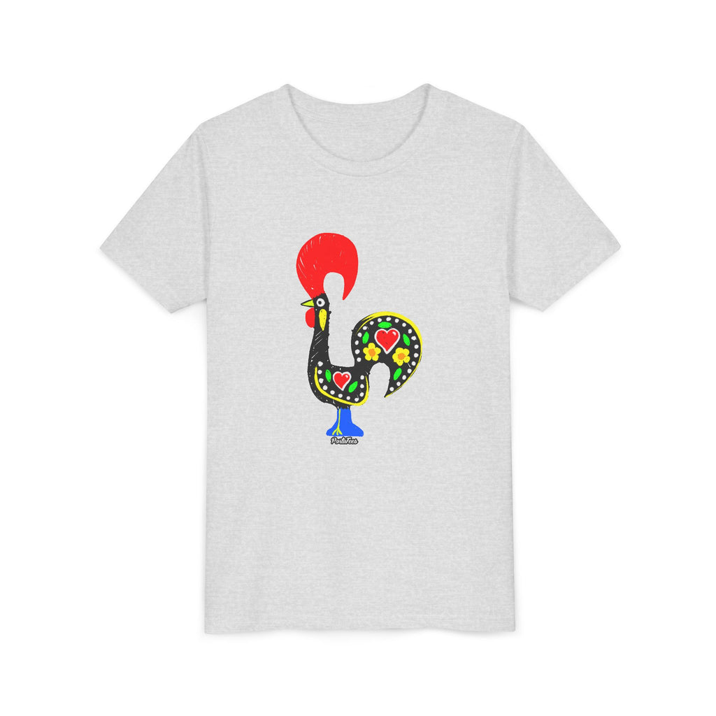 Colorful Rooster Youth Tee - Fun & Playful Shirt for Kids