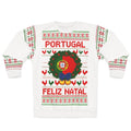 Portugal Feliz Natal Sweatshirt — Christmas Wreath Portuguese Holiday Sweater