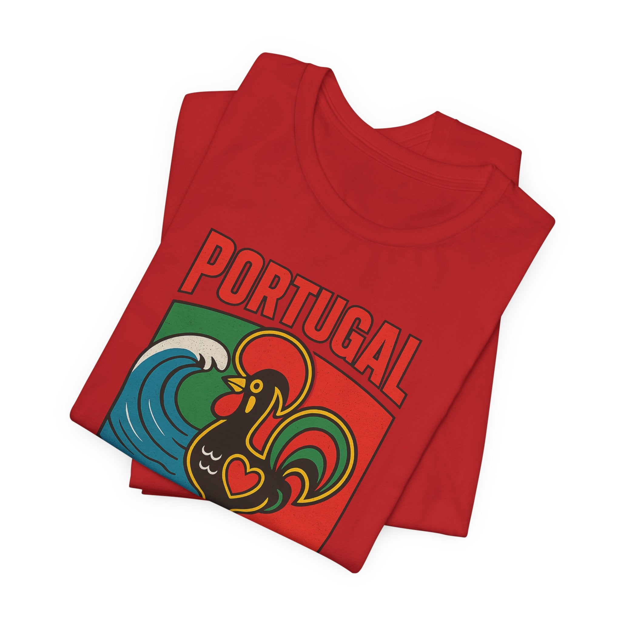 Portugal Rooster Graphic Tee — Vintage Galo de Barcelos Portugal T-Shirt