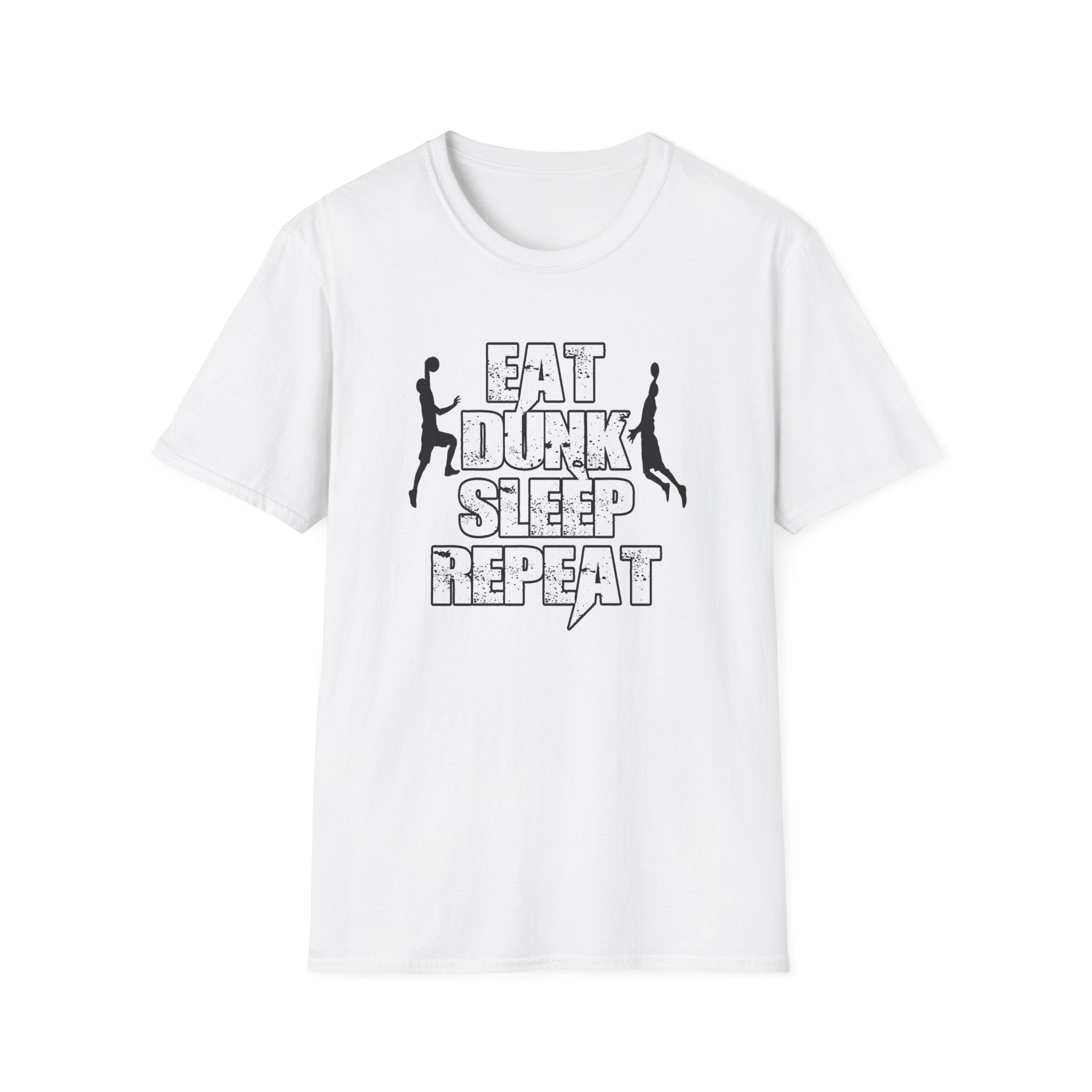 Sporty Unisex T-Shirt - "Eat Dunk Sleep Repeat" - Perfect for Basketball Lovers, Workout, Gym Wear, Casual Style, Sports Fan