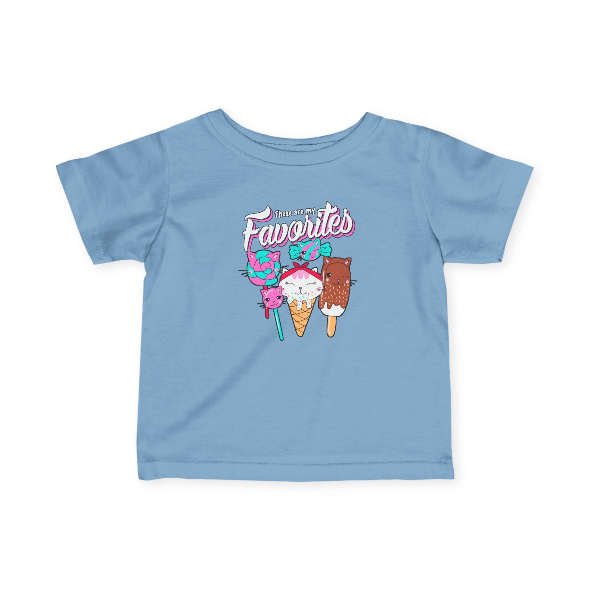 Cute Infant Tee Shirt, Ice Cream Favorites, Baby Summer Apparel, Toddler Gift, Cute Baby Clothing