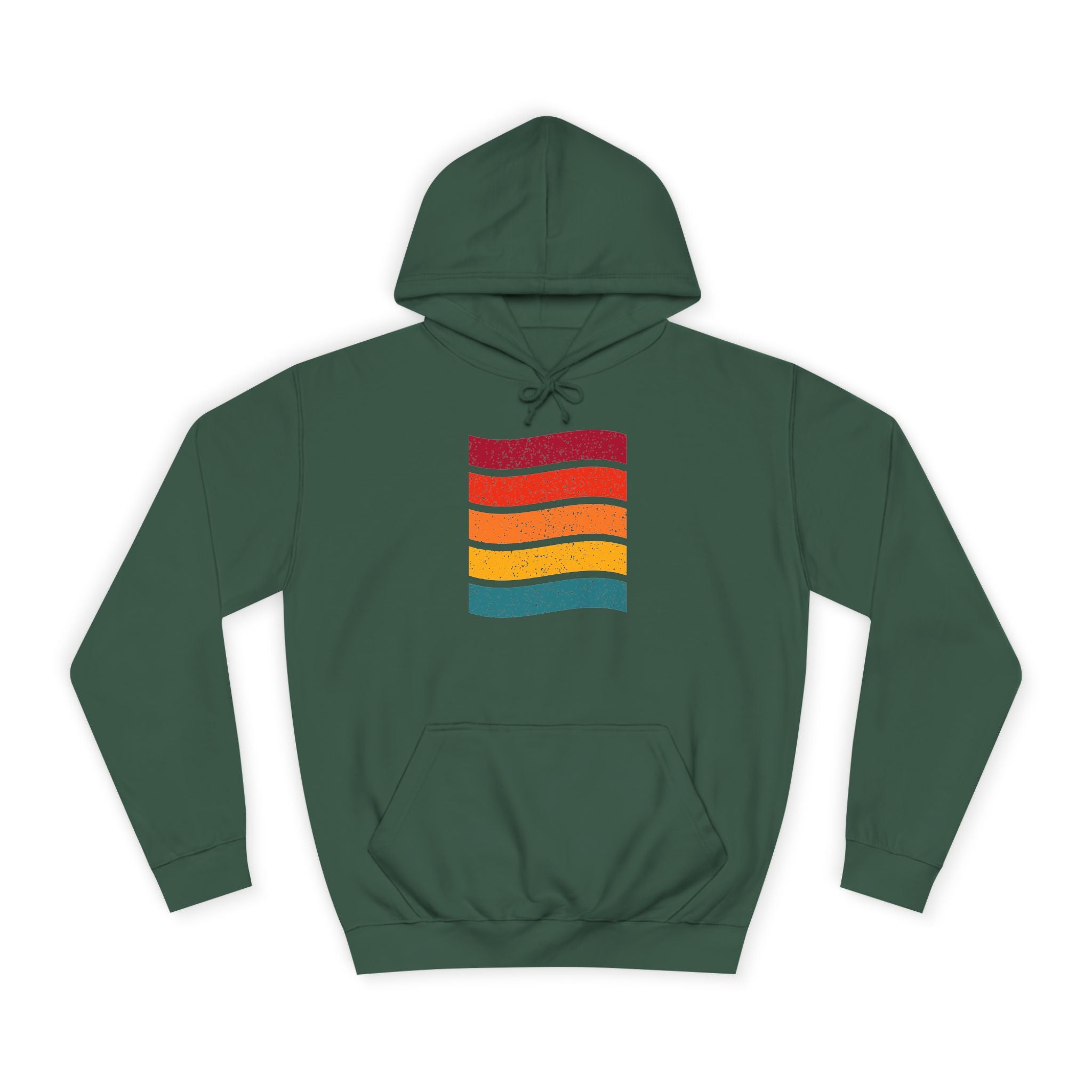 Colorful Stripe Unisex College Hoodie | Cozy Casualwear, Gifts for Students, Fall Fashion, College Events, Lounge Wear