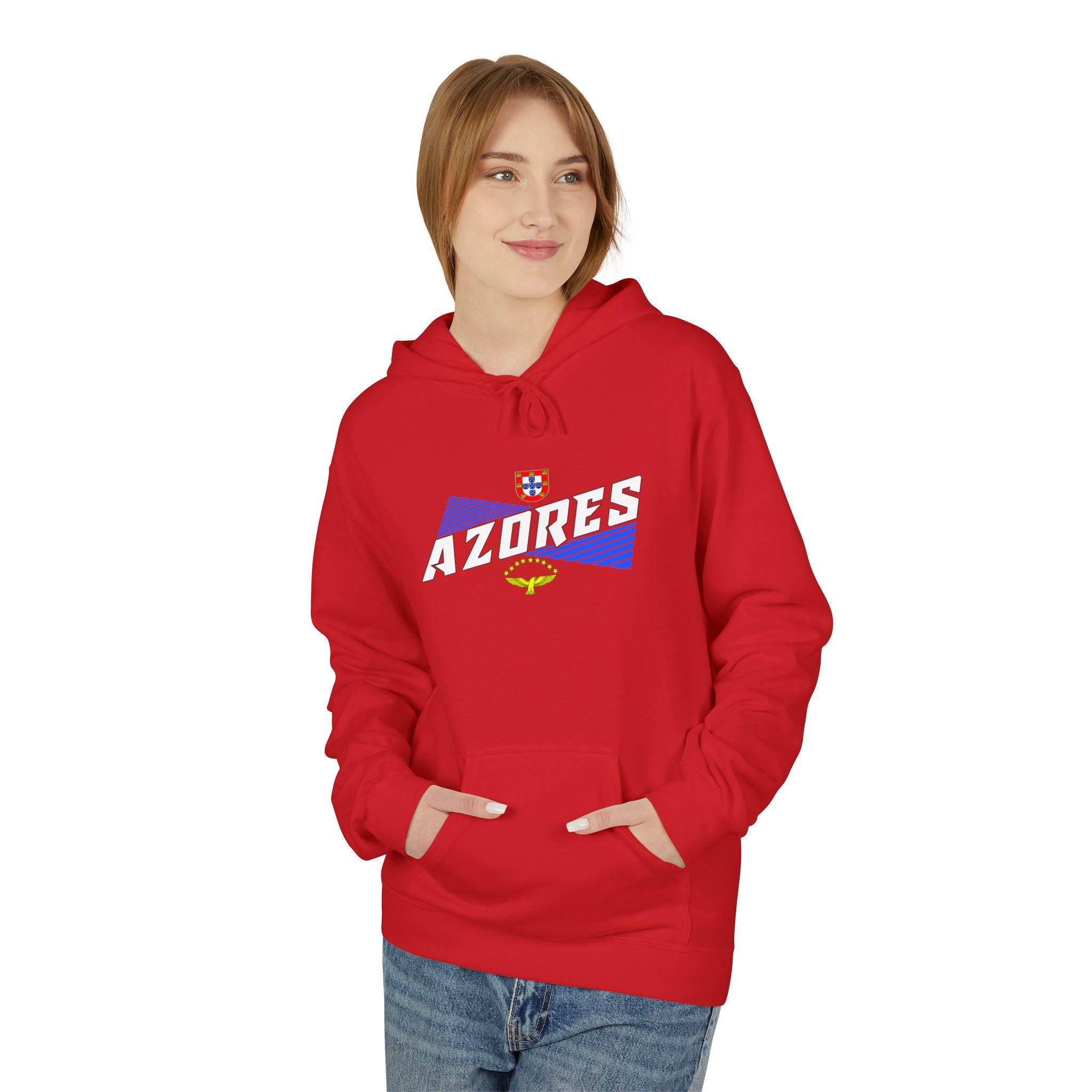 Azores Vintage Graphic Hoodie - Unisex Midweight Fleece Sweatshirt
