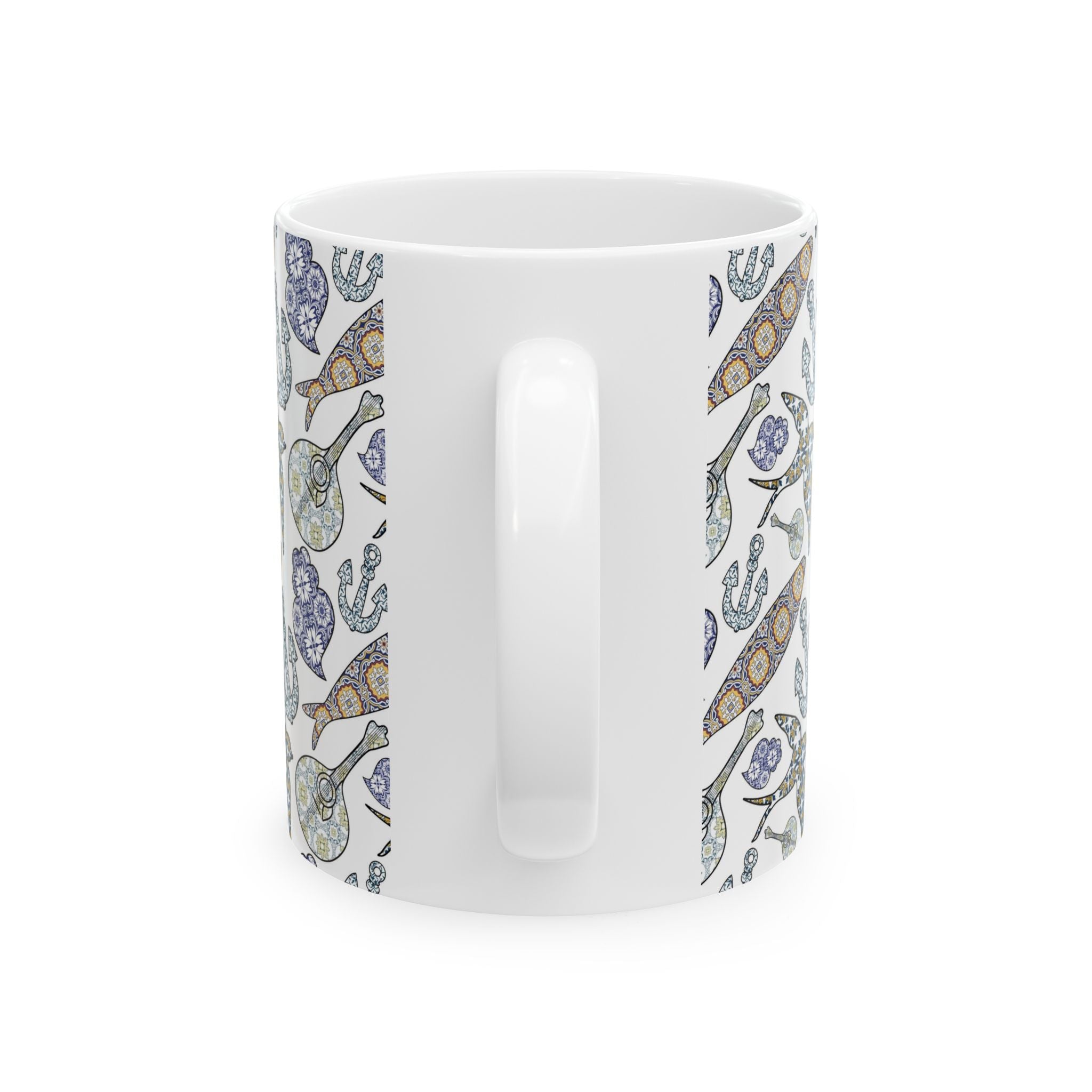 Nautical-Themed Ceramic Mug - 11oz - Perfect for Ocean Lovers
