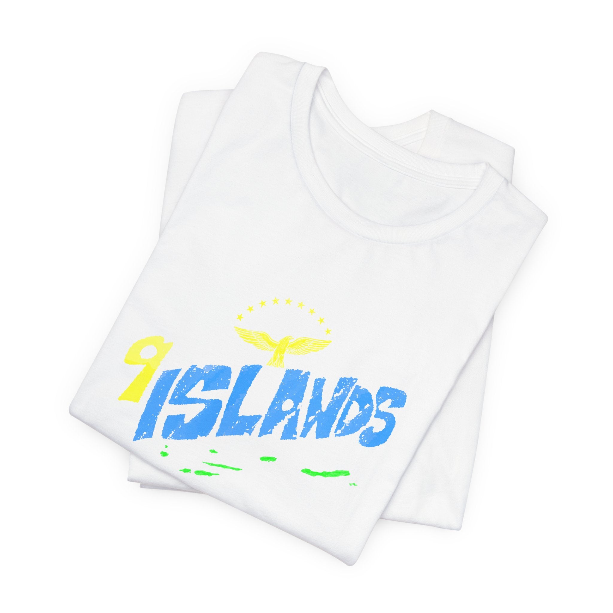 9 Islands Graphic Tee — Tropical Vibes Short Sleeve T-Shirt
