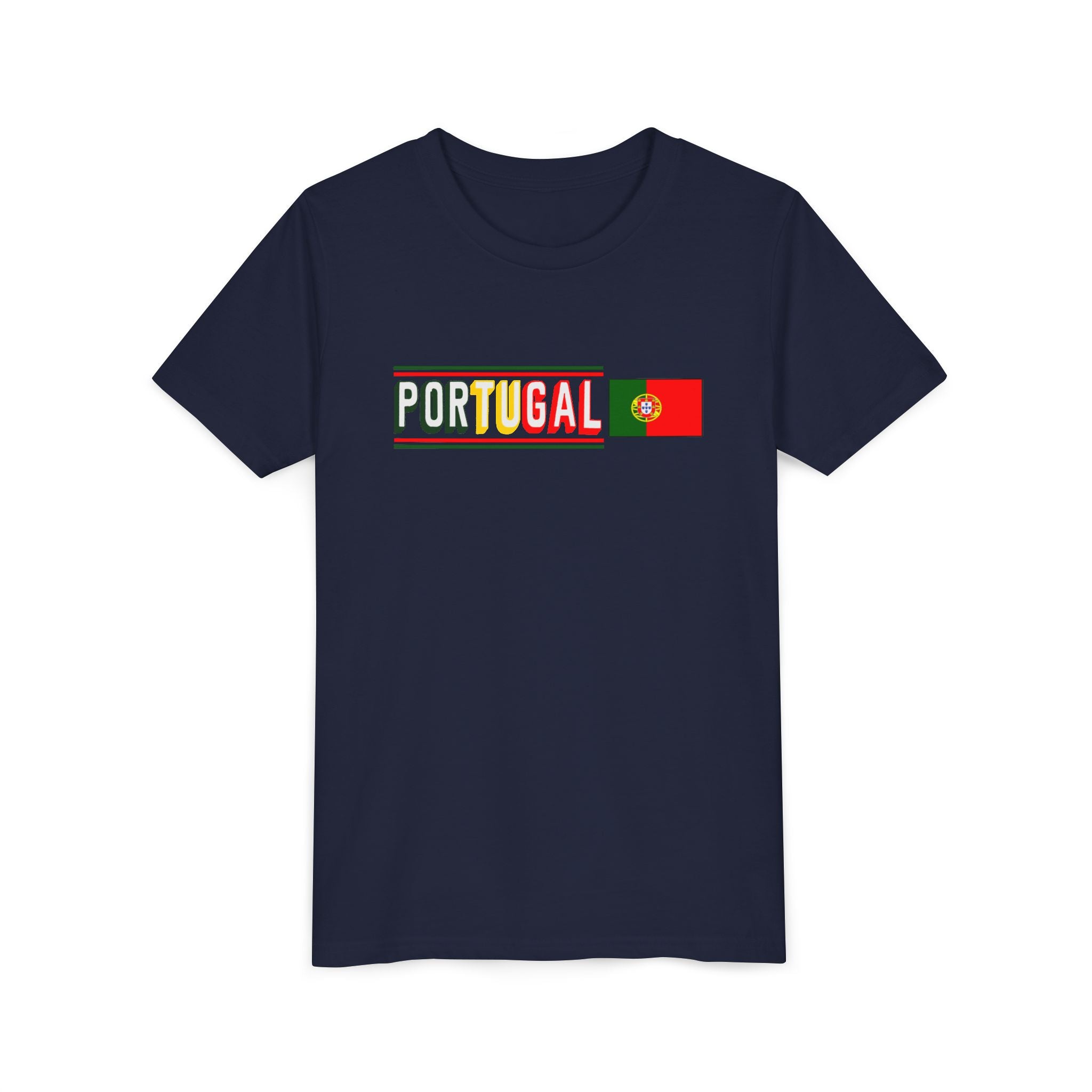 Portugal Youth Tee — Colorful Portugal Flag Kids T‑Shirt