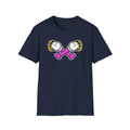 Playful Cartoon Bones Unisex T-Shirt, Casual Style, Fun Gift for Kids & Adults, Halloween Costume, Everyday Wear, Cartoon Graphic Tee
