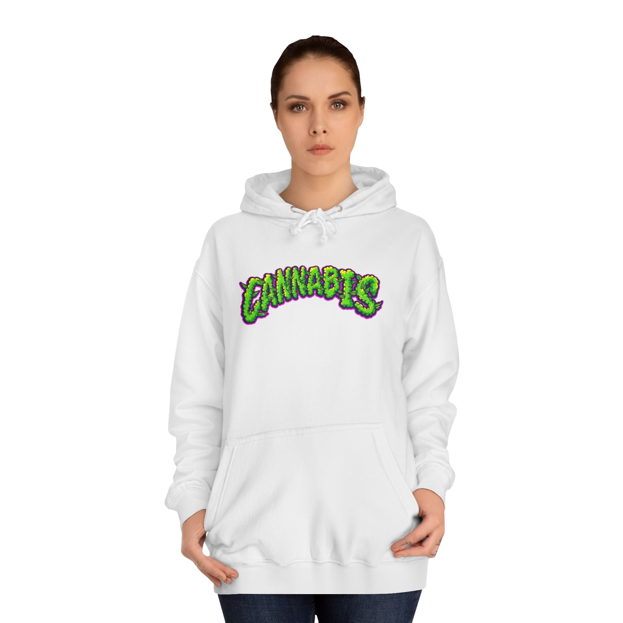 Cannabis College Hoodie, Unisex Hoodie for Students, Herbal Vibe Pullover, Perfect for 420 Celebration, Gift for Cannabis Lovers