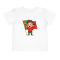 Cute Kid Holding Portugal Flag Soccer Fan - Toddler Tee