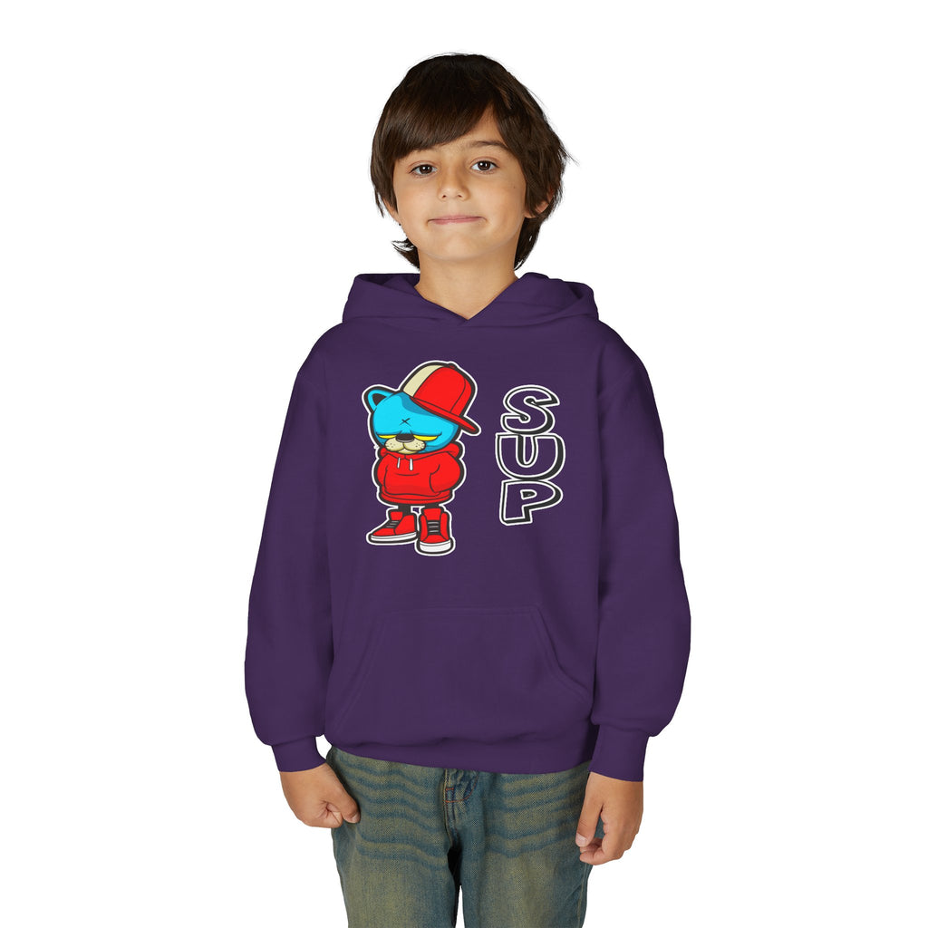 Cool Cat Youth Hoodie - Fun & Trendy, Kid's Pullover, Children's Jumper, Teen Hooded Sweatshirt, Youth Sweatshirt, Cat Lover Gift