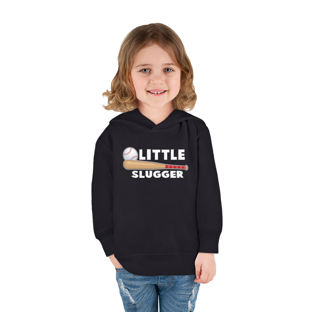 Little Slugger Toddler Fleece Hoodie - Perfect for Gift Giving, Birthdays, Baseball Season, Cozy Comfort, Toddler Apparel