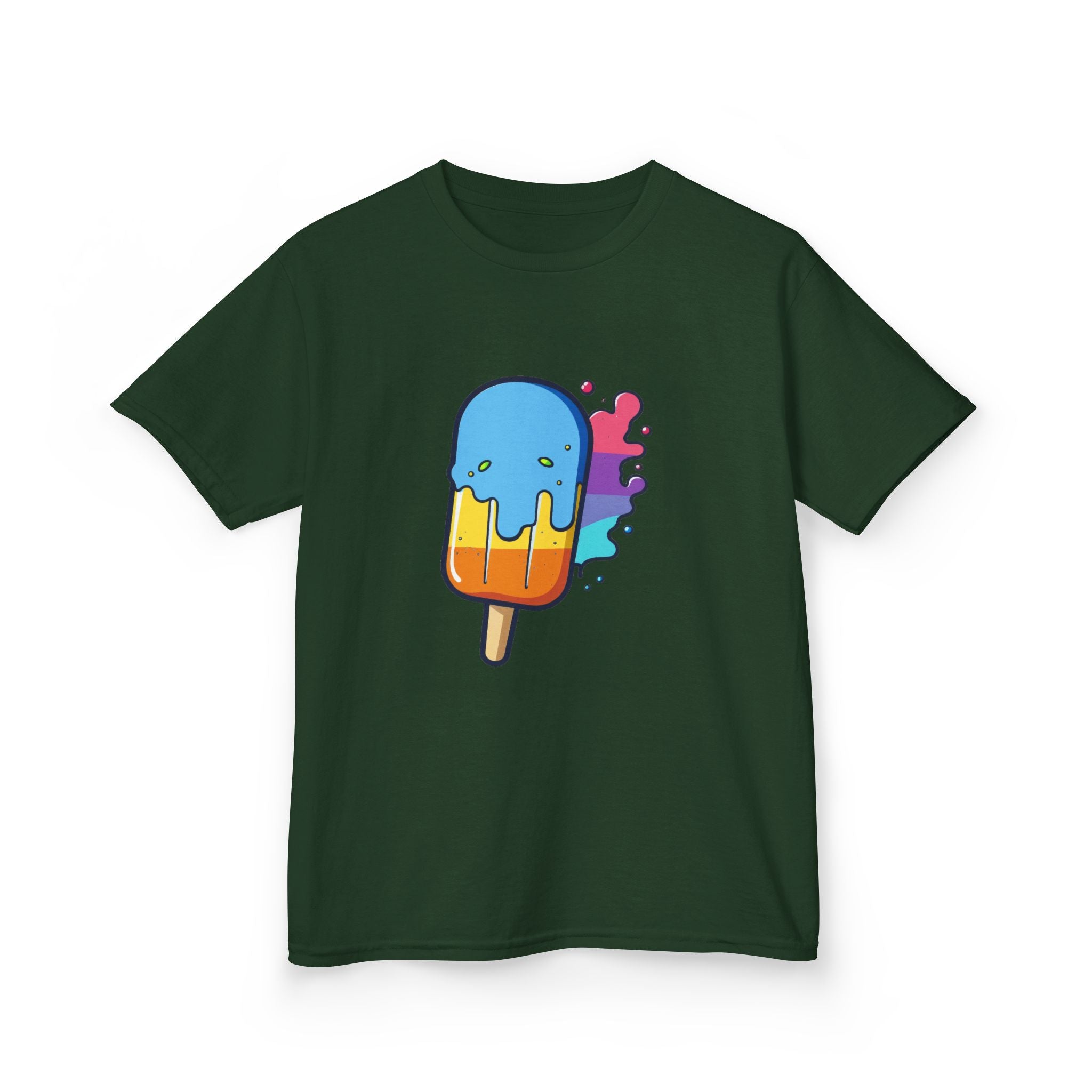 Colorful Ice Cream Tee for Kids, Fun Summer Gift, Ice Cream Party Shirt, Kids Cotton T-shirt, Playful Summer Outfit, Birthday Gift
