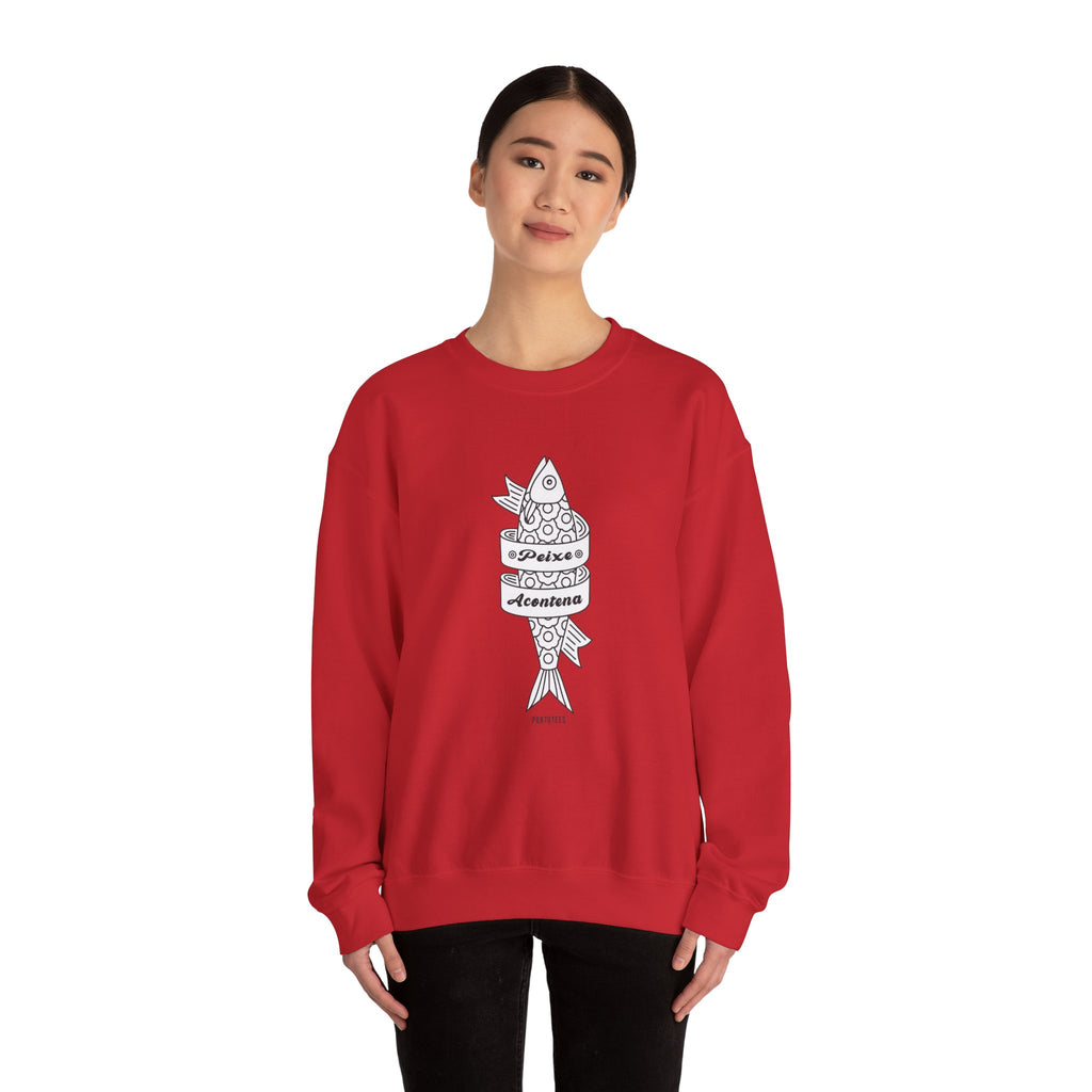 Portuguese Fish Happens Crewneck Sweatshirt