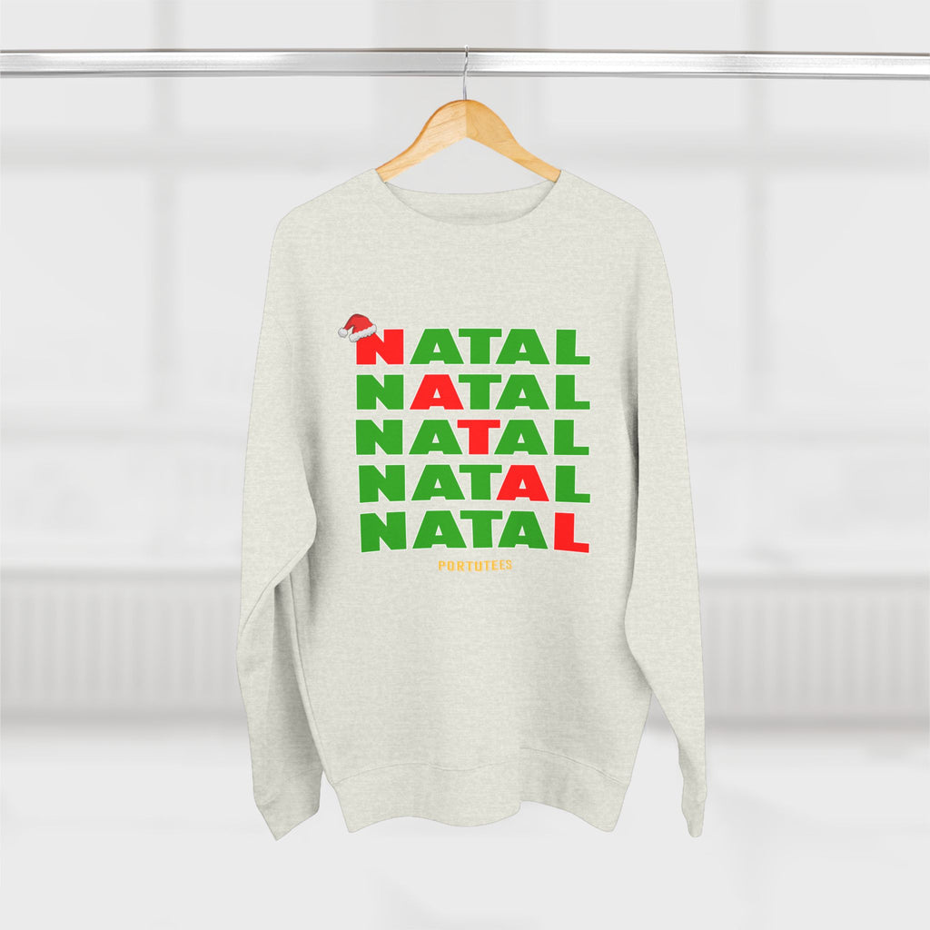Festive Unisex Crewneck Sweatshirt - 'NATAL' Christmas Design