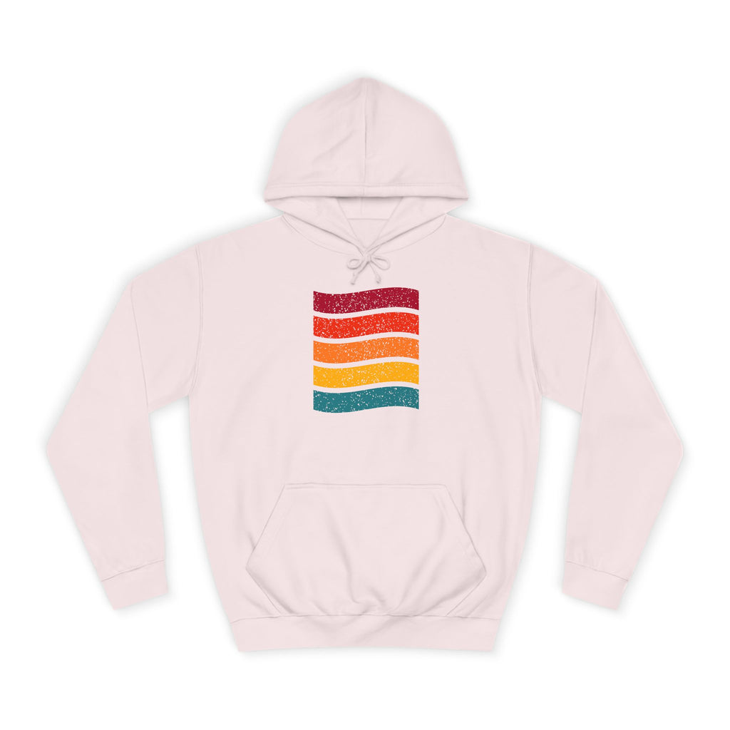 Colorful Stripe Unisex College Hoodie | Cozy Casualwear, Gifts for Students, Fall Fashion, College Events, Lounge Wear