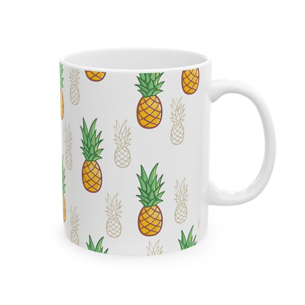 Pineapple Paradise Ceramic Mug - Fun Tropical Design for Coffee Lovers