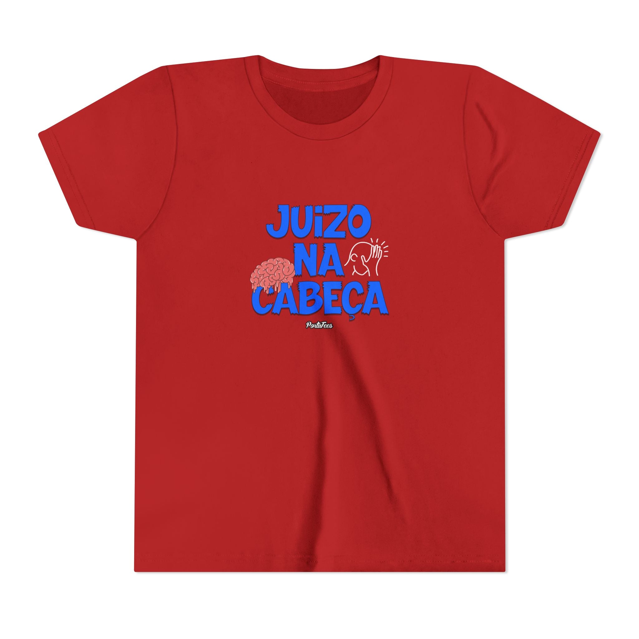 Juízo na Cabeça Youth Short Sleeve Tee - Fun Graphic T-Shirt for Kids