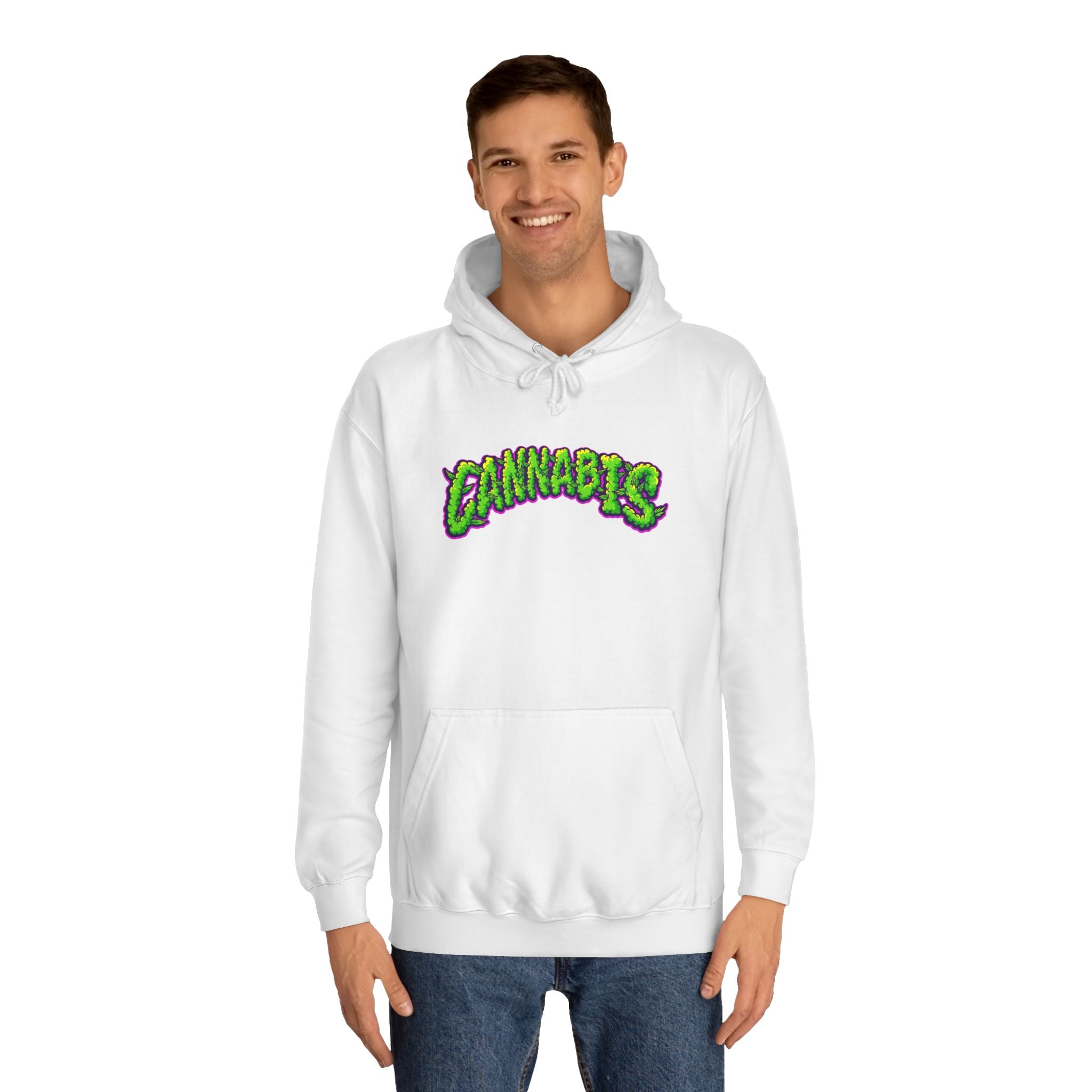 Cannabis College Hoodie, Unisex Hoodie for Students, Herbal Vibe Pullover, Perfect for 420 Celebration, Gift for Cannabis Lovers