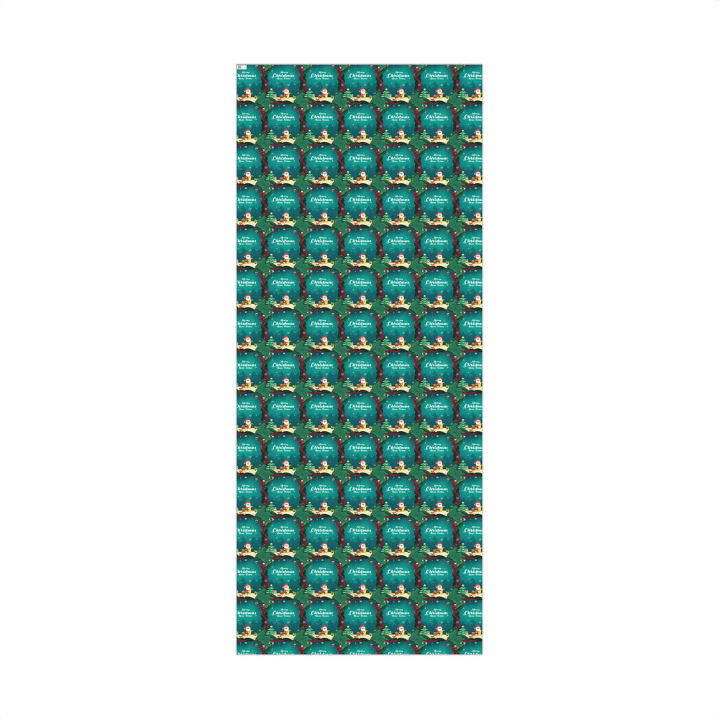 Boas Festas Merry Christmas Gift Wrap Papers, Holiday Wrapping Paper, Eco-Friendly Packaging, Merry Christmas Decor, Gift Presentation
