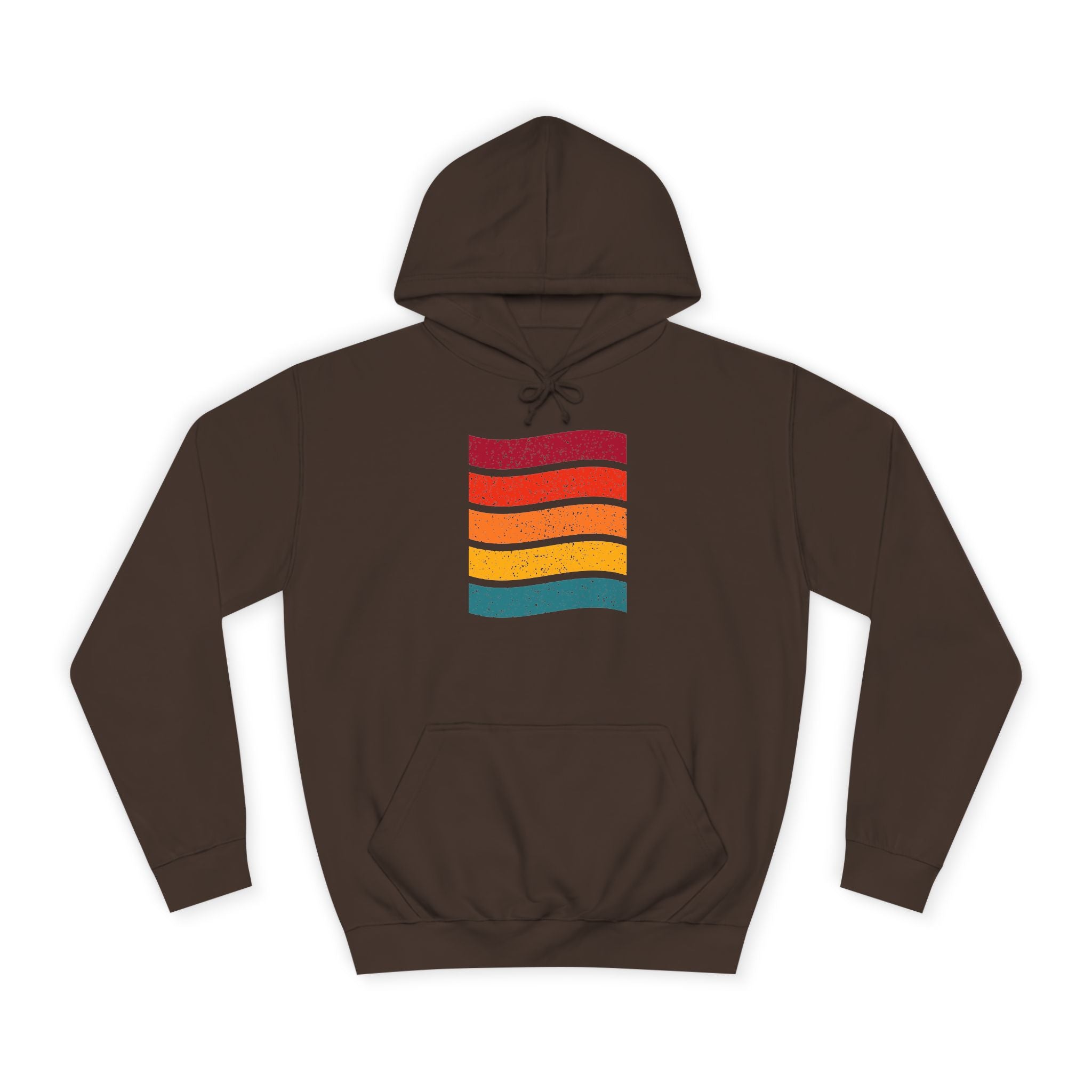 Colorful Stripe Unisex College Hoodie | Cozy Casualwear, Gifts for Students, Fall Fashion, College Events, Lounge Wear
