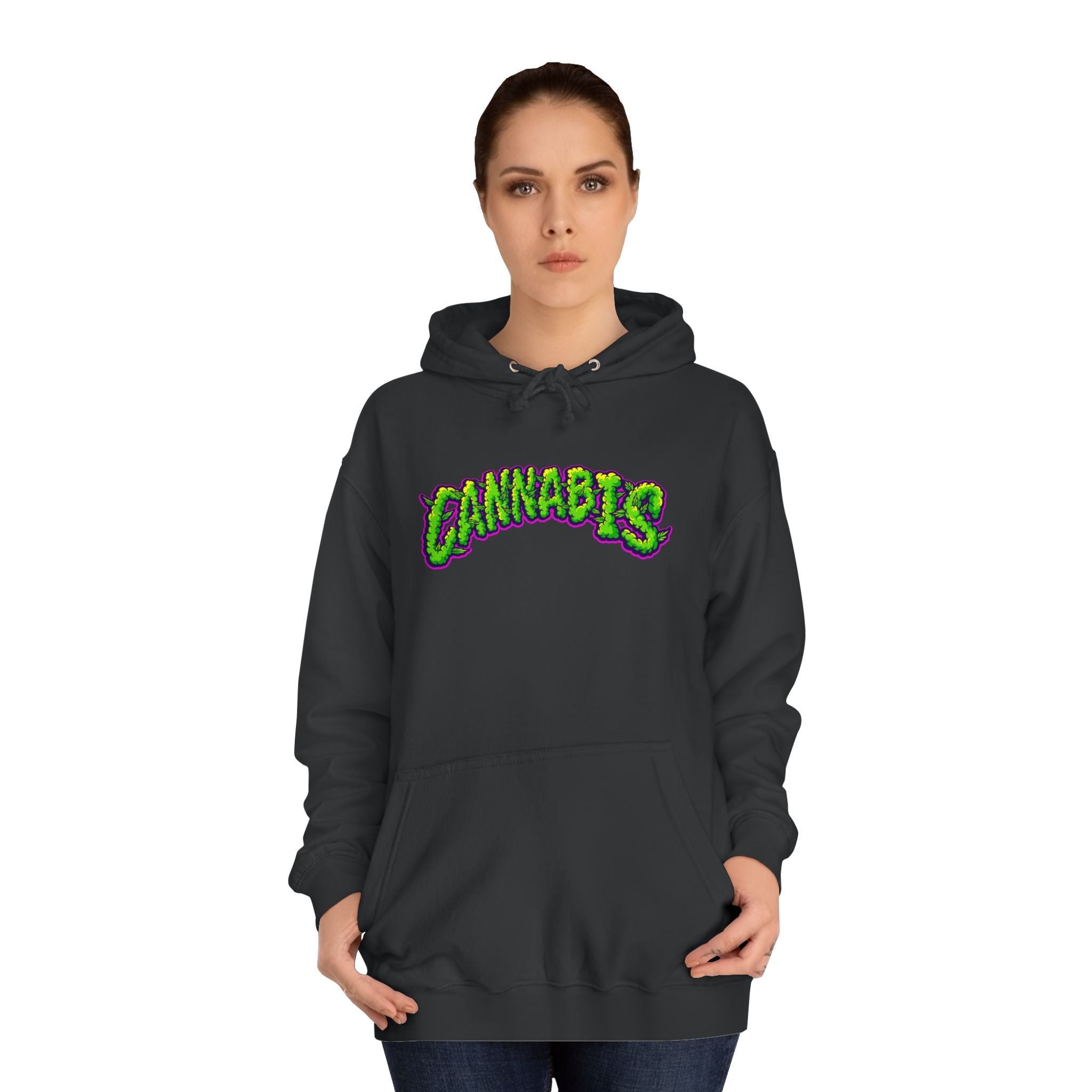 Cannabis College Hoodie, Unisex Hoodie for Students, Herbal Vibe Pullover, Perfect for 420 Celebration, Gift for Cannabis Lovers