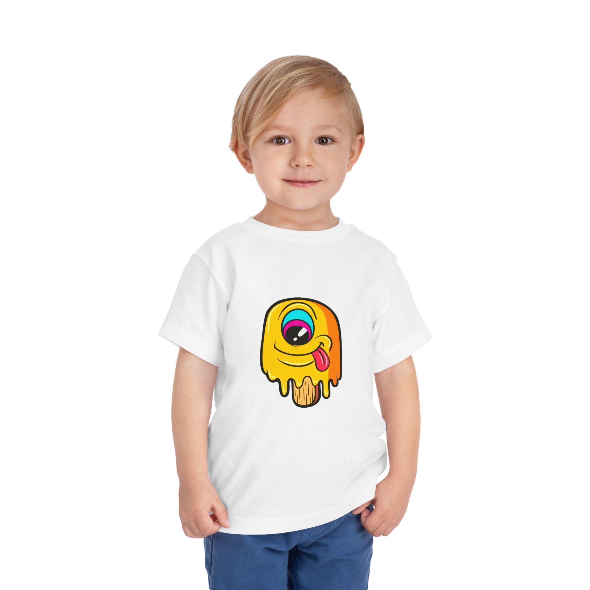Colorful Monster Toddler Tee, Cute Kids Shirt, Birthday Gift for Boys and Girls, Fun Playtime Outfit, Summer Apparel