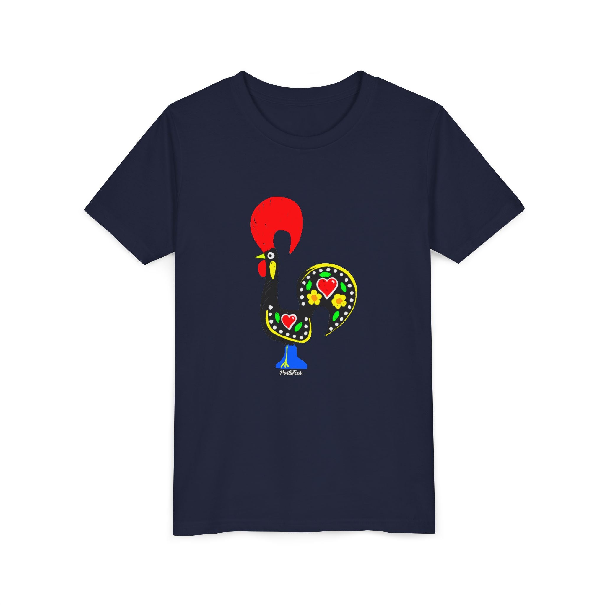 Colorful Rooster Youth Tee - Fun & Playful Shirt for Kids