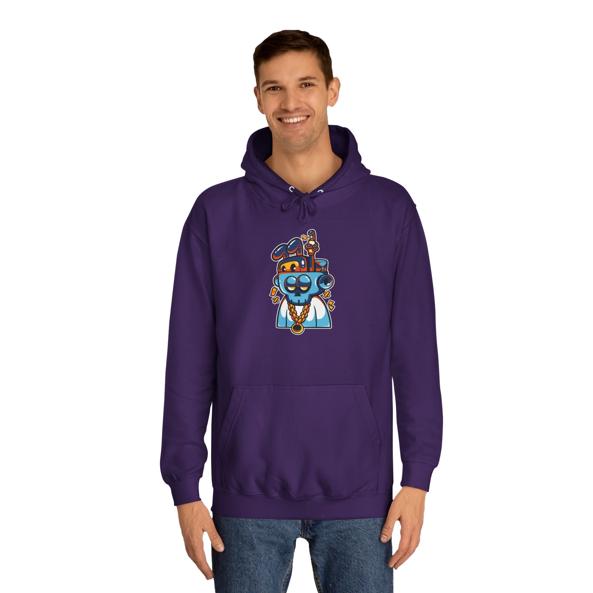 Playful Unisex College Hoodie, Fun Animal Design, Perfect for Students, Gift for New Grads, Cozy Casual Wear, College Spirit