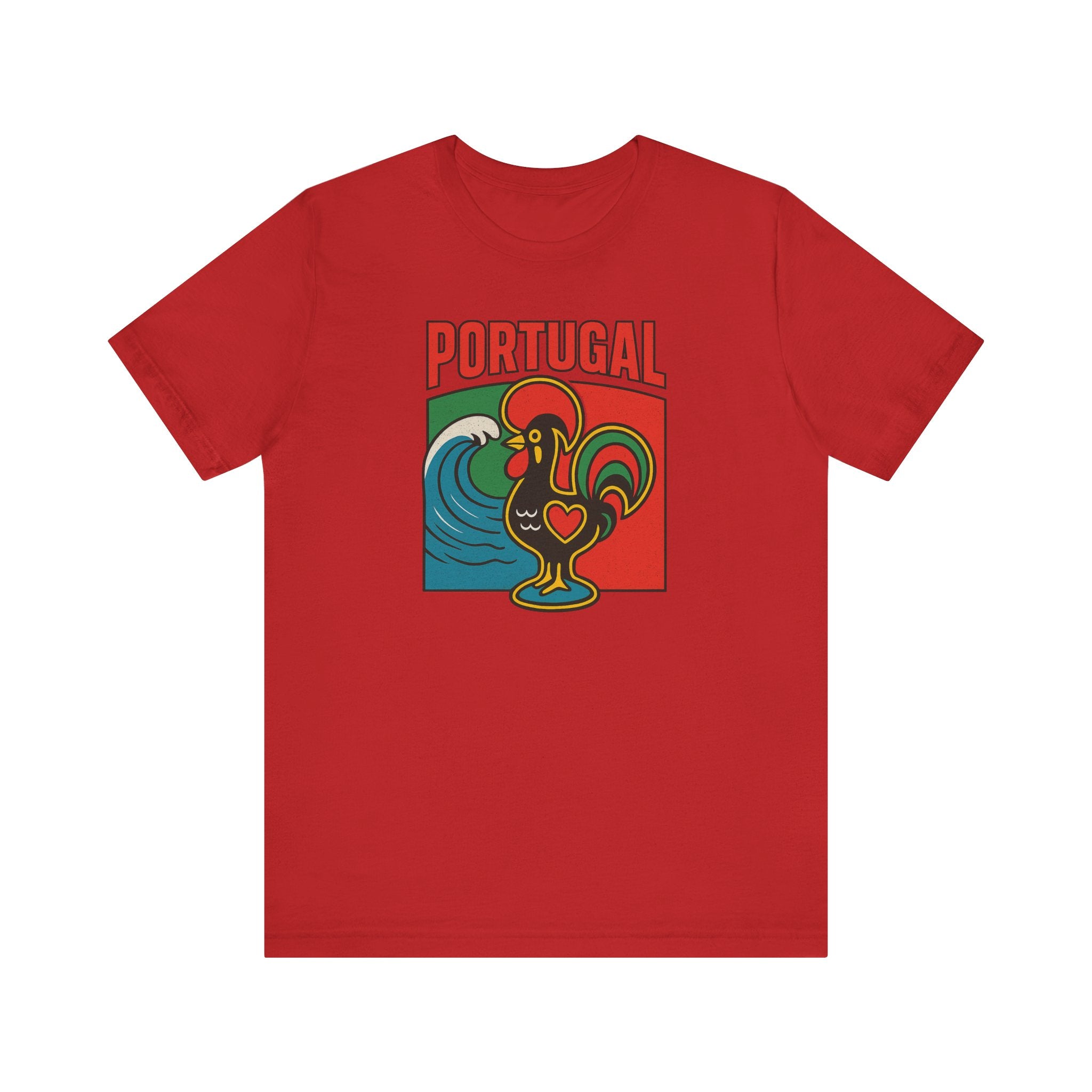 Portugal Rooster Graphic Tee — Vintage Galo de Barcelos Portugal T-Shirt