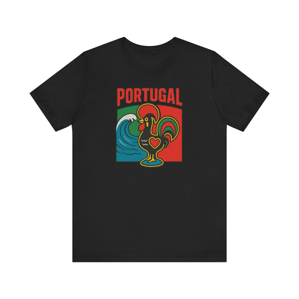 Portugal Rooster Graphic Tee — Vintage Galo de Barcelos Portugal T-Shirt