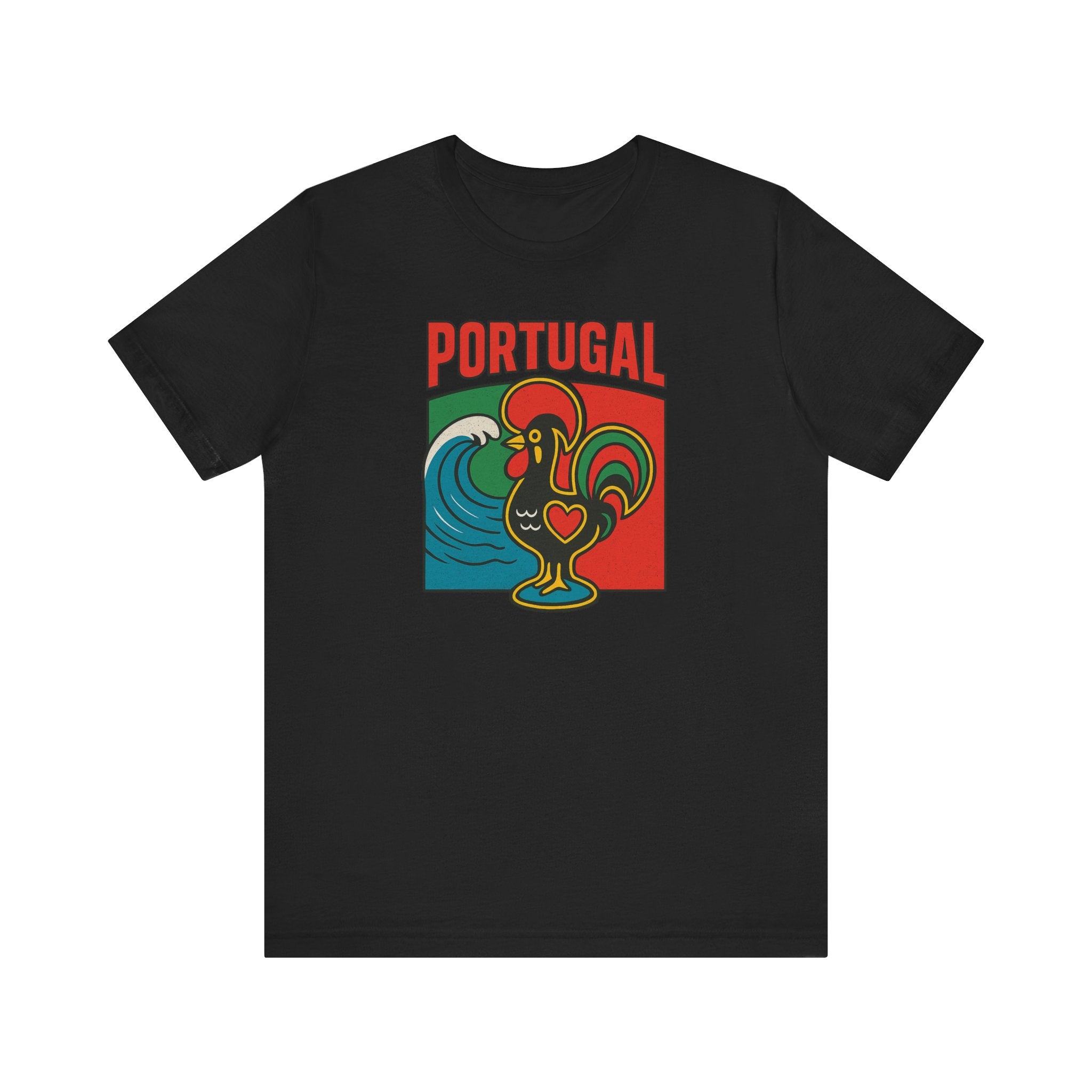 Portugal Rooster Graphic Tee — Vintage Galo de Barcelos Portugal T-Shirt