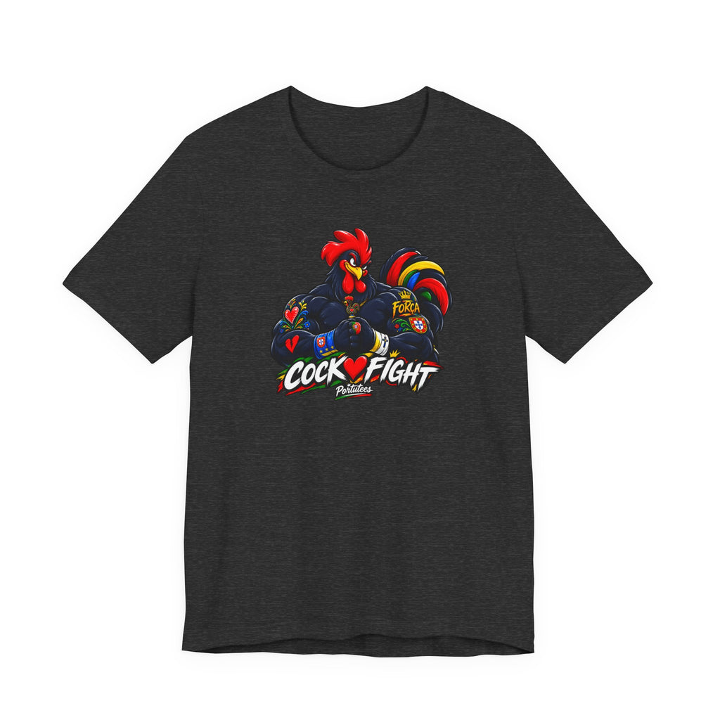 Cockfight Rooster Graphic Tee - Bold Vintage Gamefowl Design