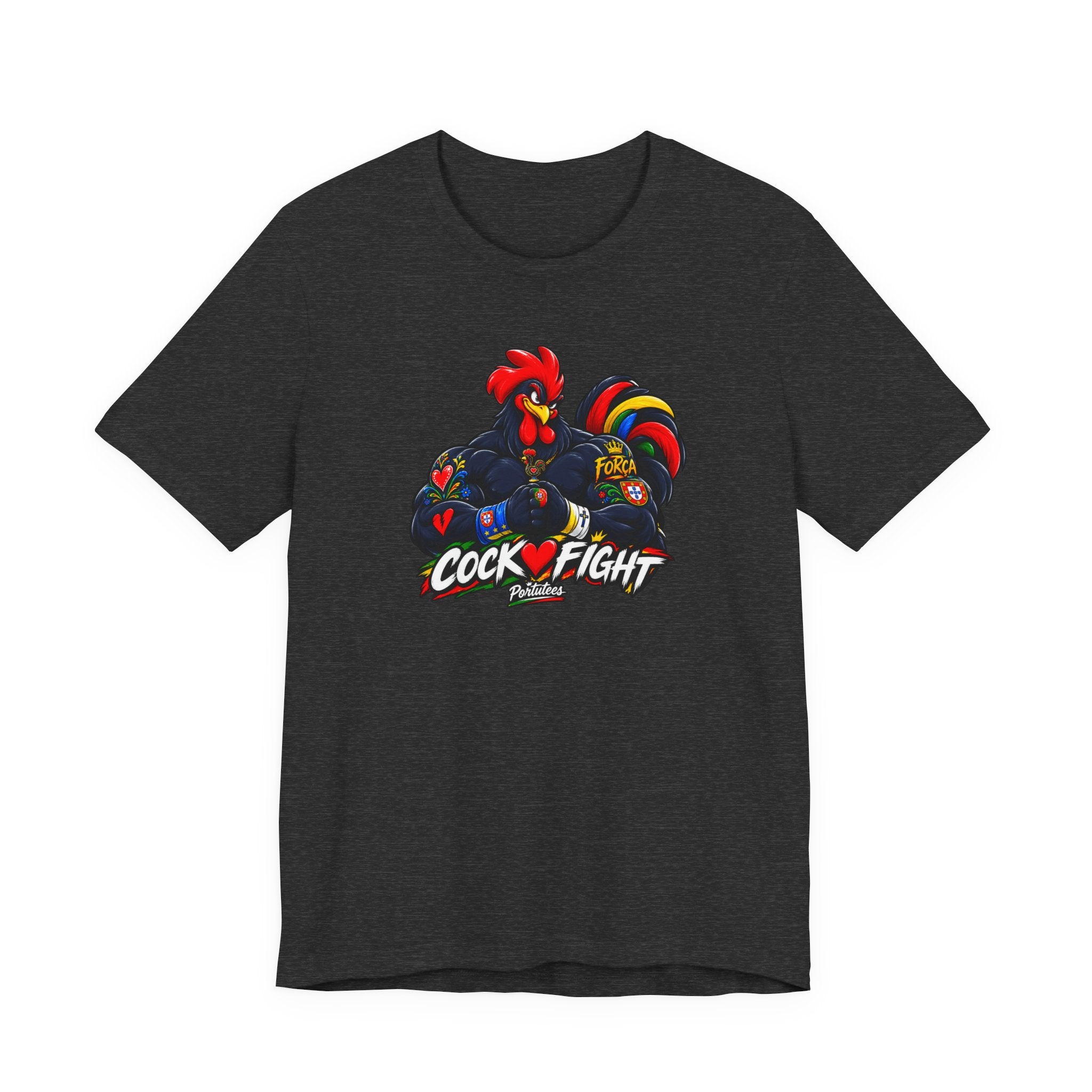 Cockfight Rooster Graphic Tee - Bold Vintage Gamefowl Design