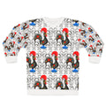 Galo de Barcelos Pattern Sweatshirt — Portuguese Rooster All-Over Print