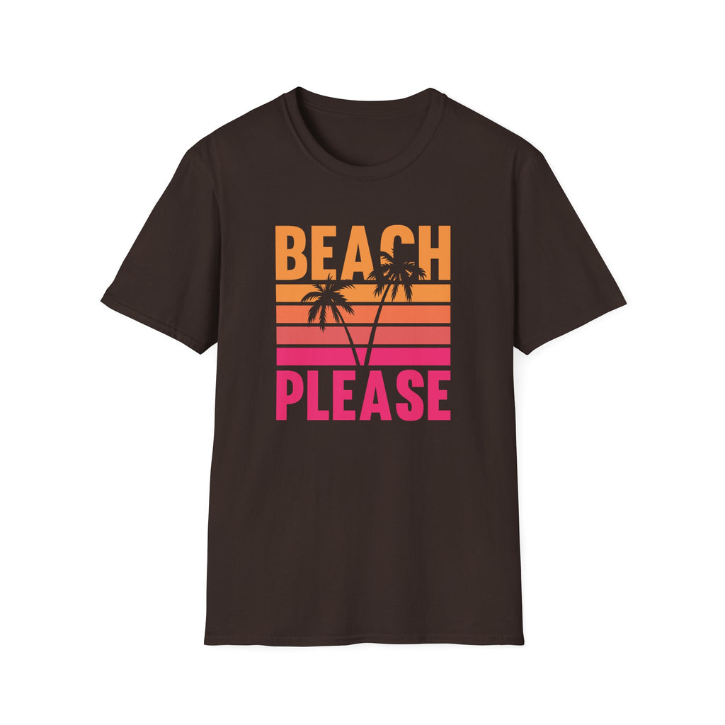 Beach Please Unisex T-Shirt, Summer Vibe Tee, Vacation Shirt, Beachwear, Gift for Travelers
