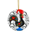 Colorful Barcelos Rooster Ceramic Ornament Set
