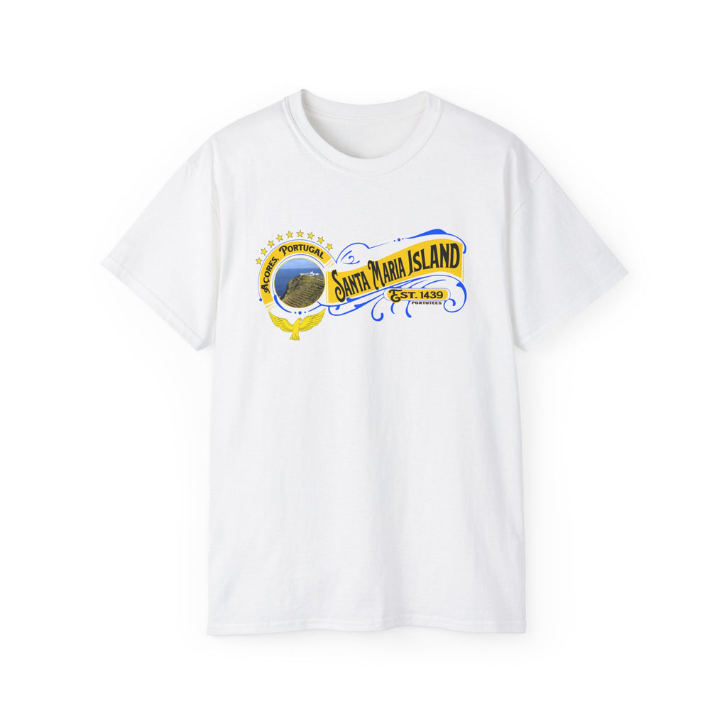 Santa Maria Azores Island T-Shirt, Portugal Tee, Azores Travel Shirt, Unisex Cotton Tee, Vacation Souvenir Gift