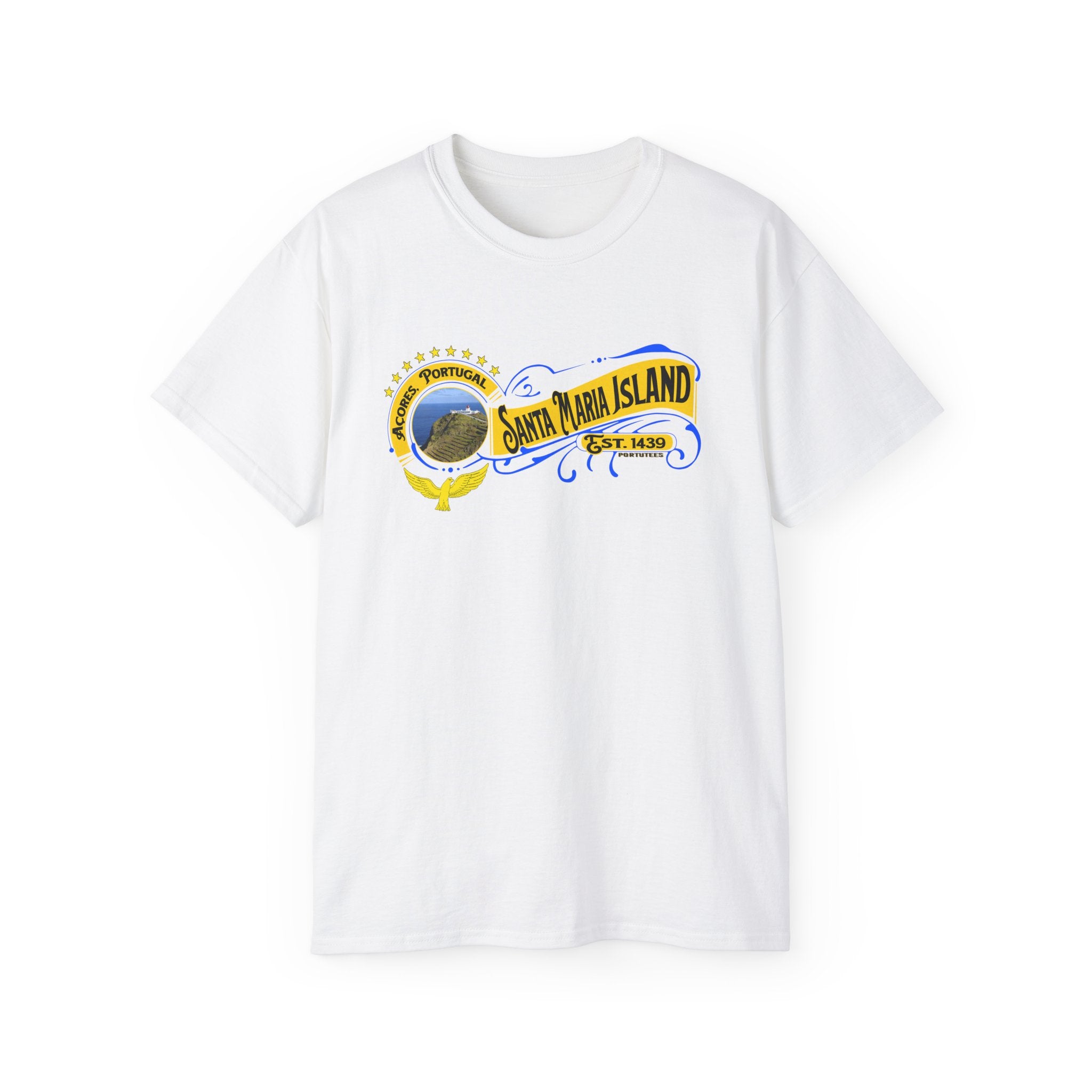 Santa Maria Azores Island T-Shirt, Portugal Tee, Azores Travel Shirt, Unisex Cotton Tee, Vacation Souvenir Gift