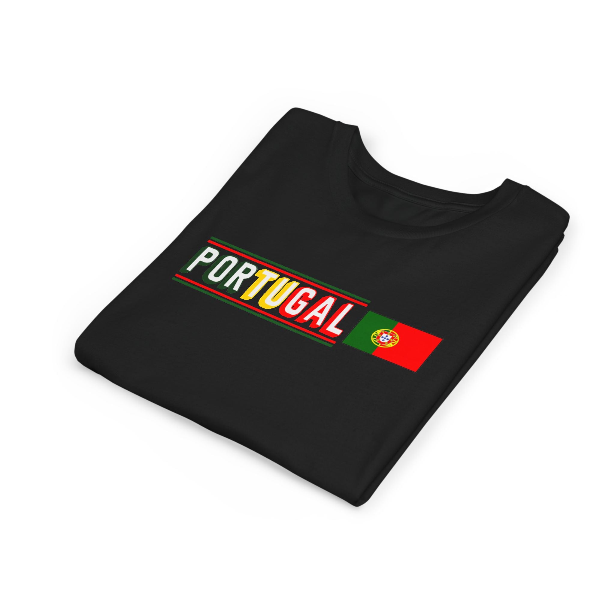 Portugal Youth Tee — Colorful Portugal Flag Kids T‑Shirt