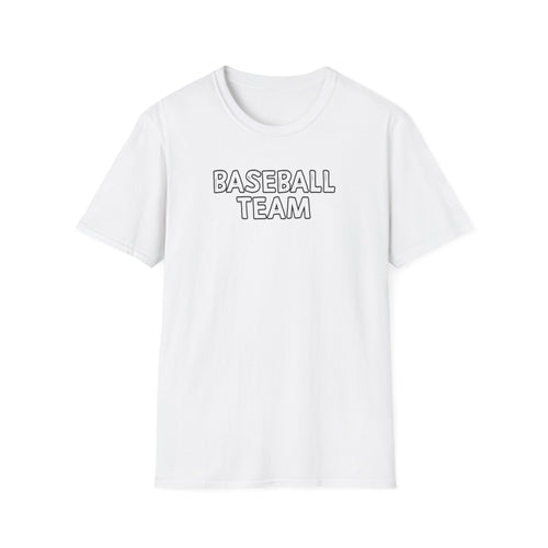 Baseball Team Unisex T-Shirt - Sporty, Casual Wear, Perfect for Team Spirit, Game Days, and Gifts, Summer Fun