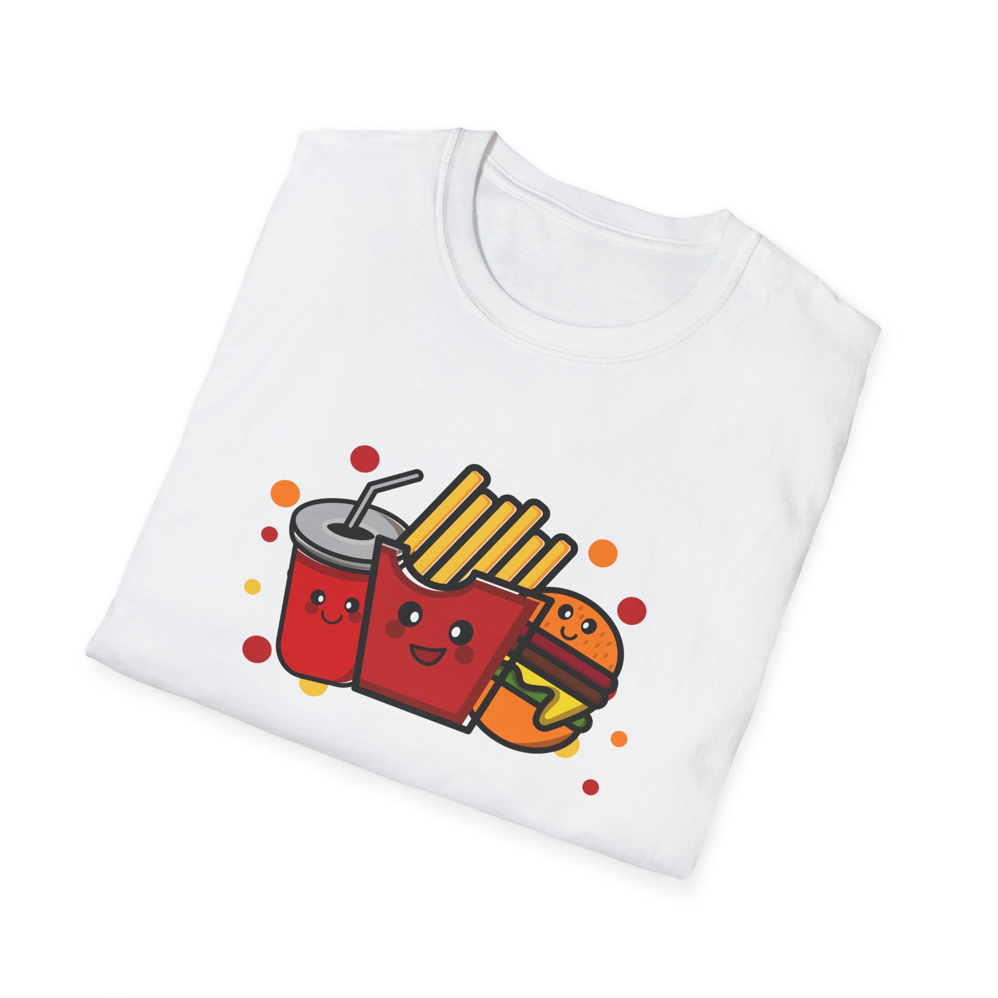 Cute Fast Food T-Shirt, Fun Foodie Tee, Unisex Graphic Shirt, Burger Fries Top, Casual Summer Wear, Party Outfit